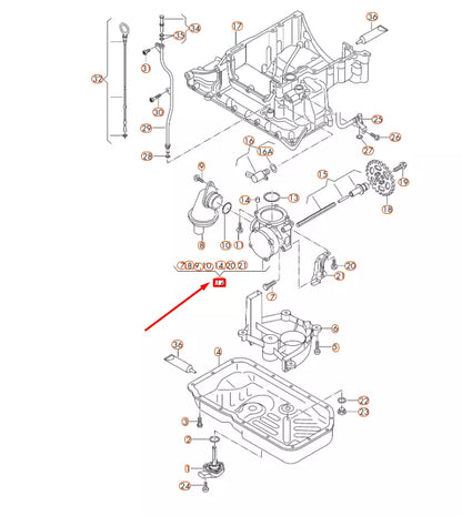 NEW AUDI A4 B8 OIL PUMP WITH INTEGRATED VACUUM PUMP 059115103BF ORIGINAL