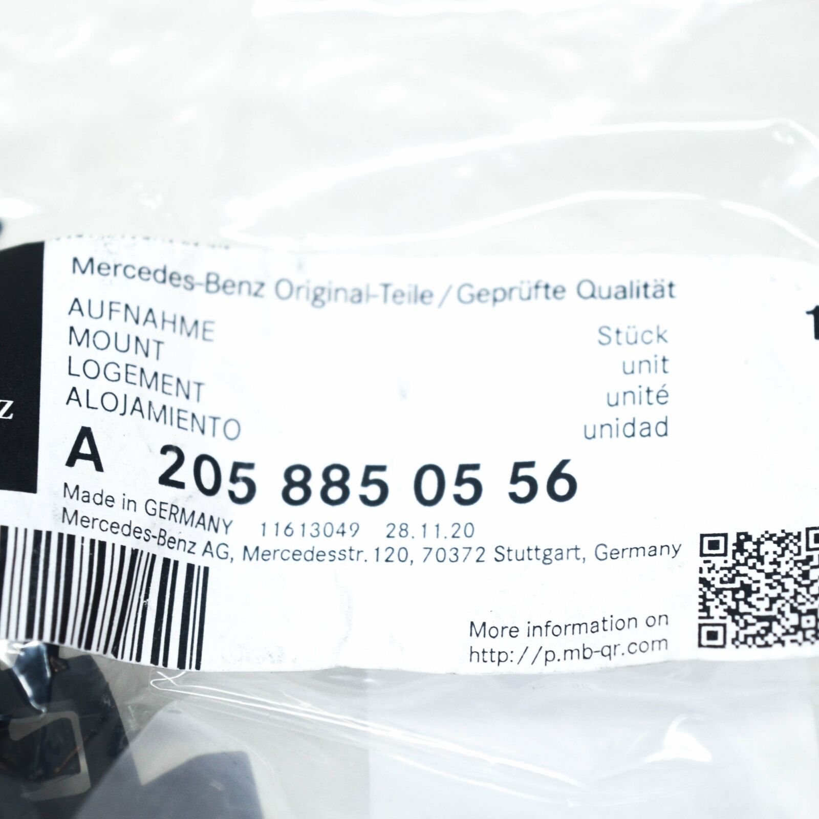 NEW MERCEDES-BENZ C W205 REAR BUMPER TOW EYE COVER BRACKET A2058850556 ORIGINAL