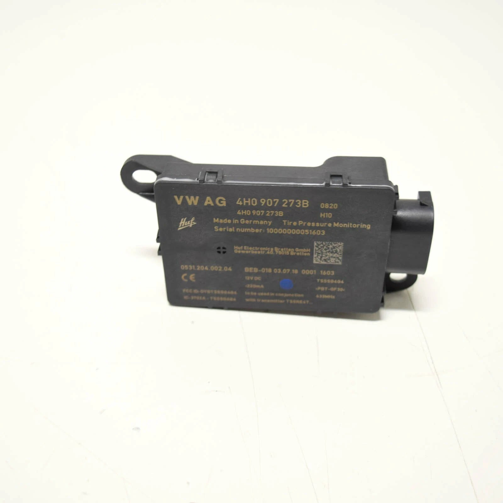 NEW AUDI A8 S8 4H TYRE PRESSURE CONTROL MODULE 4H0907273B ORIGINAL