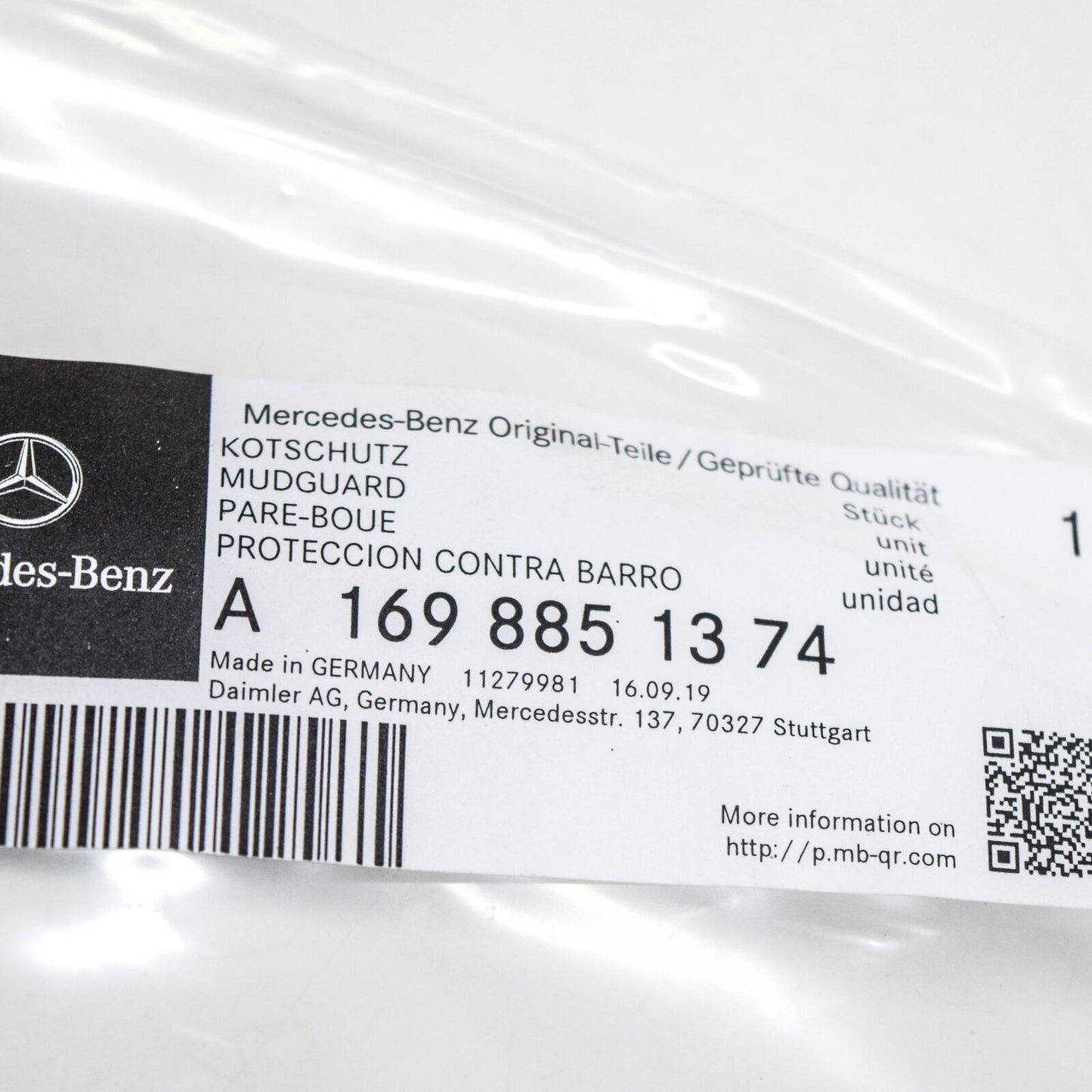 NEW MERCEDES-BENZ B W245 FRONT BUMPER LEFT TRIM STRIP A1698851374 ORIGINAL