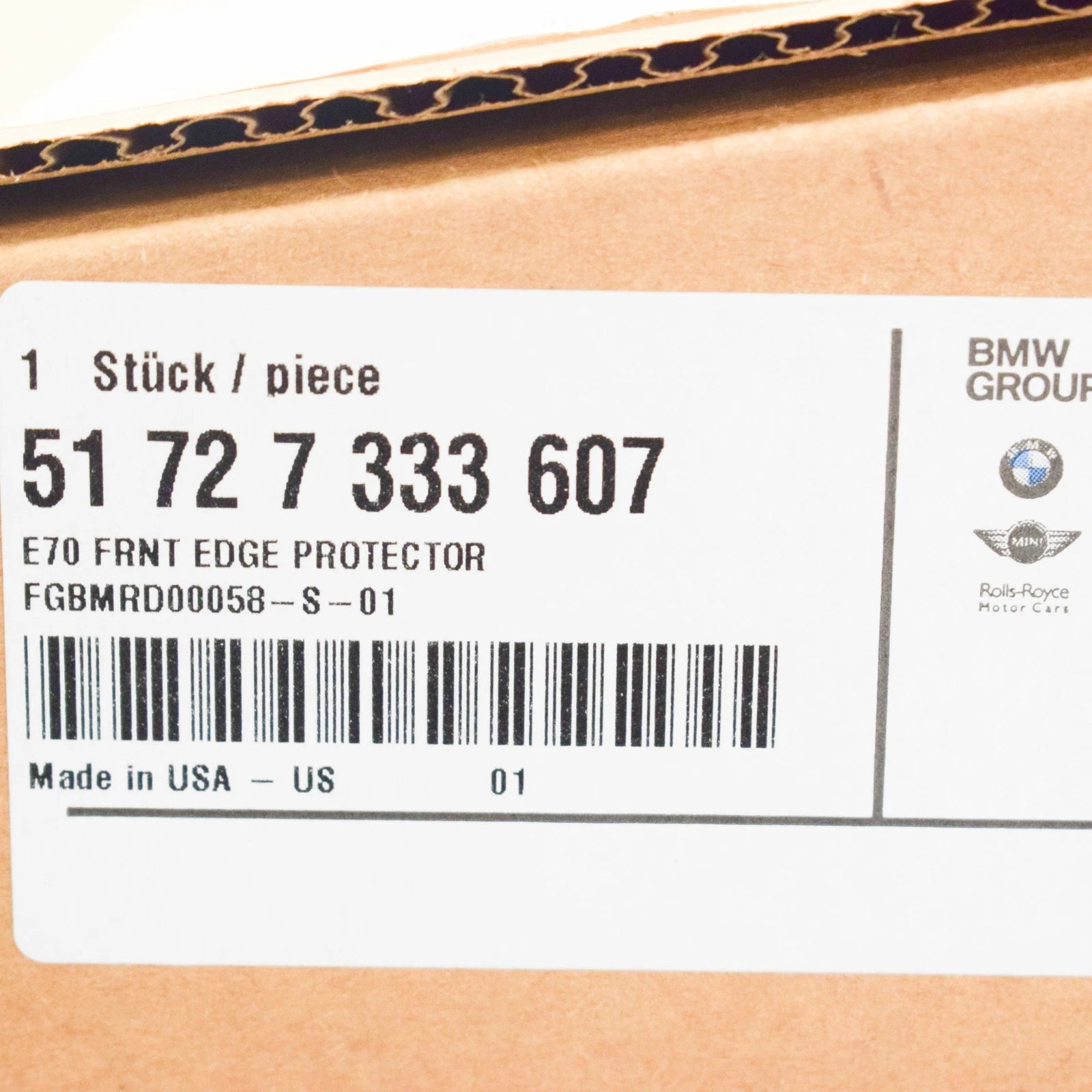 NEW BMW X5 E70 FRONT DOOR SEALING RUBBER 51727333607 7333607 ORIGINAL