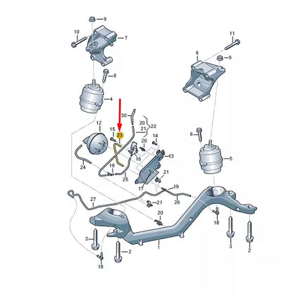 NEW VW TOUAREG 7P MK2 VACUUM HOSE 7P0199721