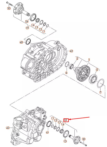 NEW AUDI A1 MK1 FRONT LEFT DIFFERENTIAL FLANGED SHAFT 02M409343D ORIGINAL