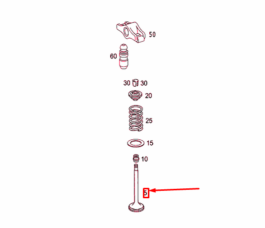 new mercedes benz gle w166 engine cylinder exhaust valve a2760500027 original