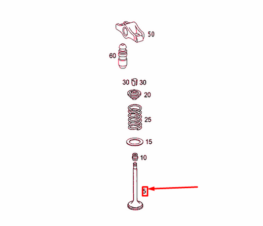 new mercedes benz gle w166 engine cylinder exhaust valve a2760500027 original
