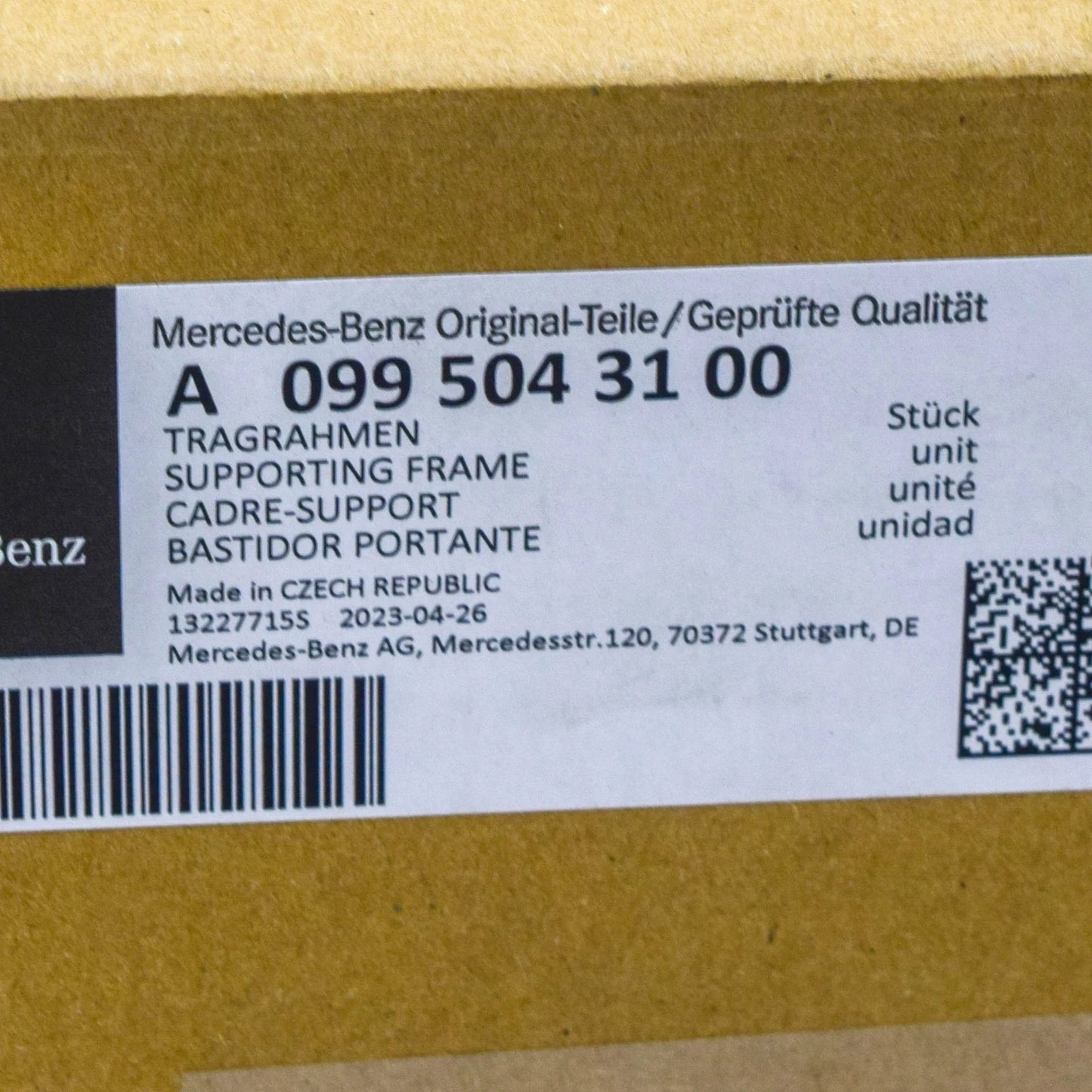 NEW MERCEDES-BENZ C W206 LEFT RADIATOR HOLDER A0995043100 ORIGINAL