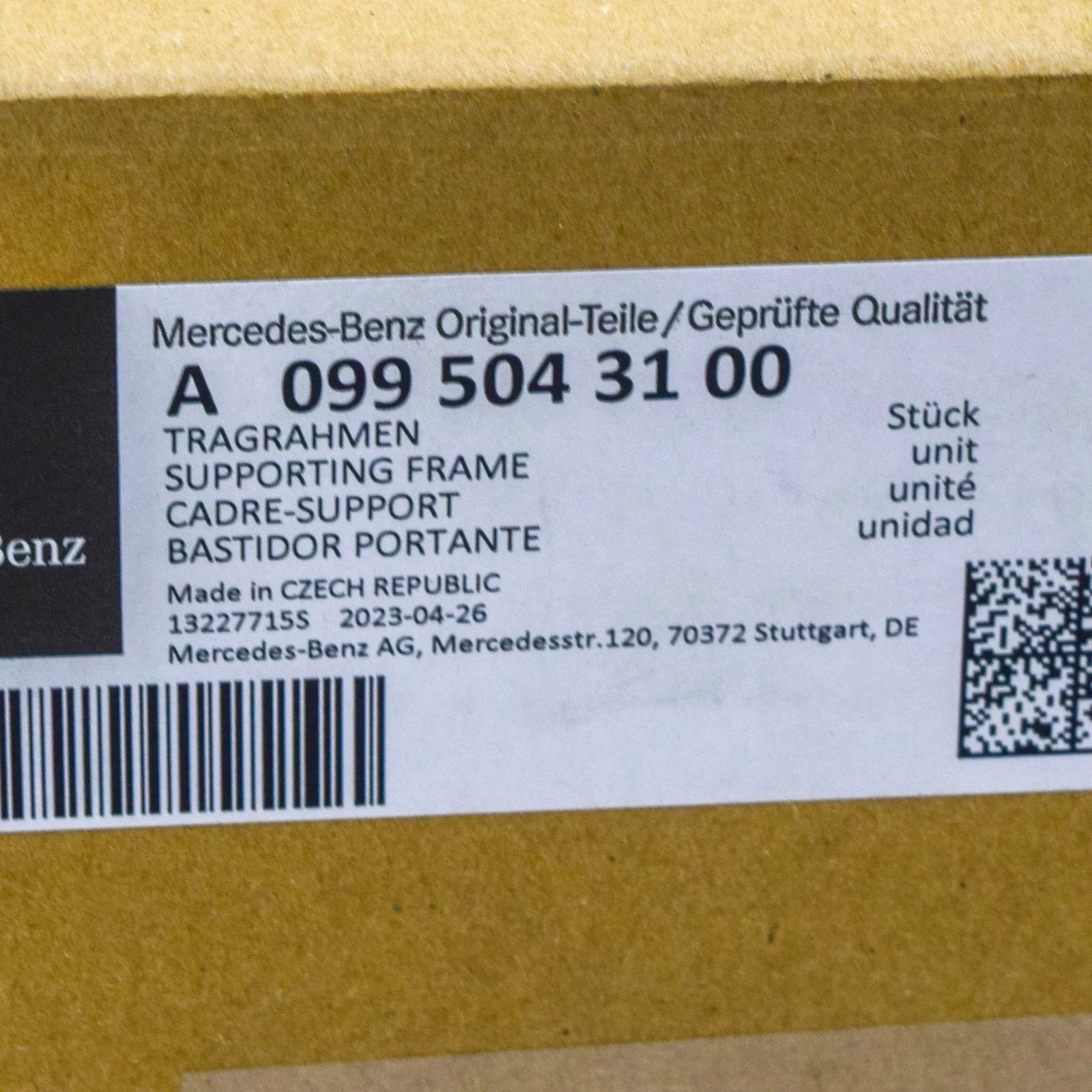 NEW MERCEDES-BENZ C W206 LEFT RADIATOR HOLDER A0995043100 ORIGINAL