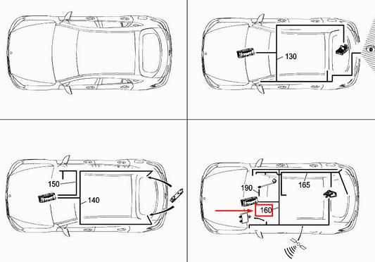 new mercedes-benz glc x253 gps electrical wiring harness a2535409707 original