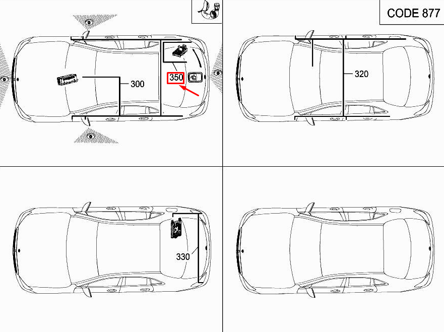 new mercedes-benz e w213 trailer coupling wiring harness a2135404527 original