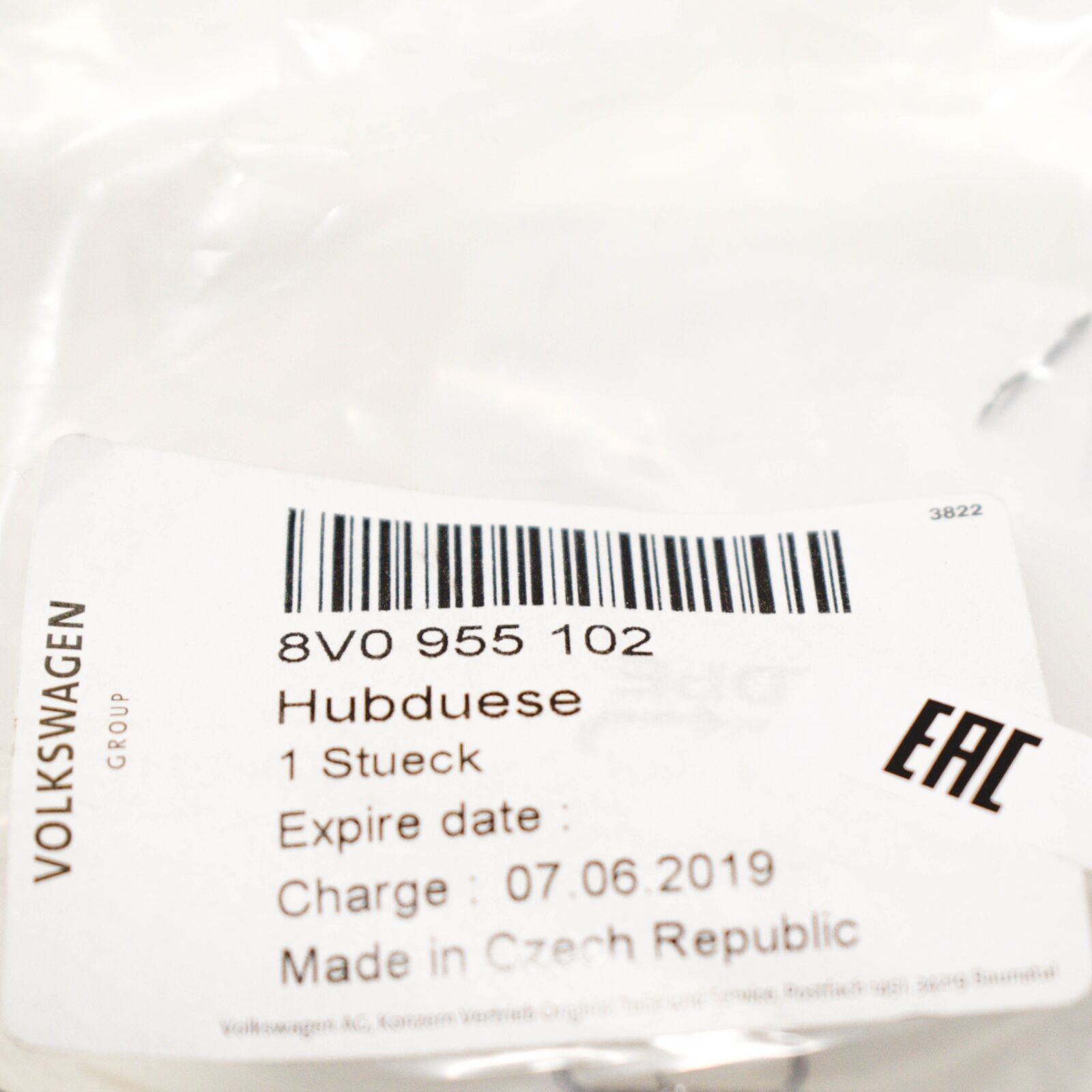 NEW AUDI A3 8V HEADLAMP WASHER NOZZLE RIGHT SIDE 8V0955102 2016 ORIGINAL