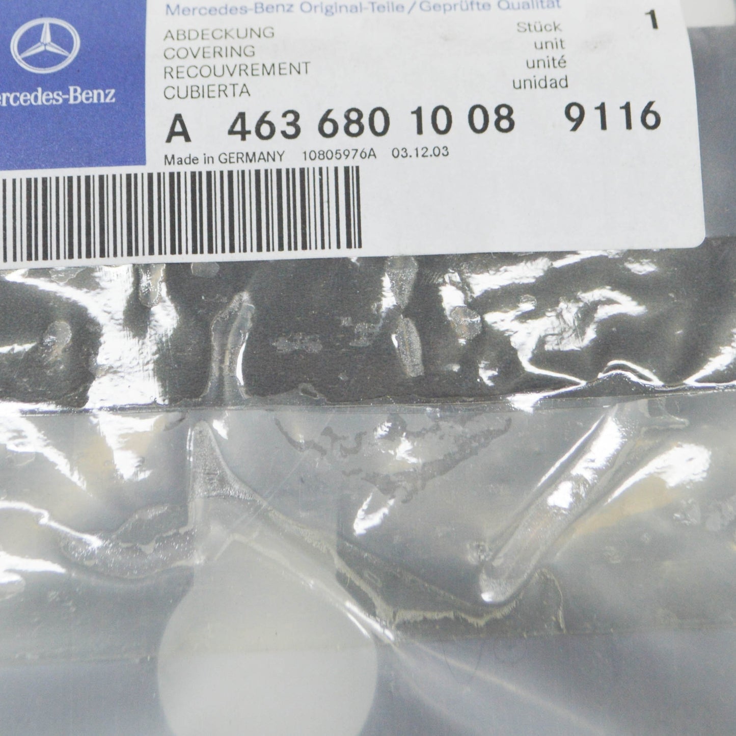 NEW MERCEDES-BENZ G W463 REAR ODDMENTS TRAY COVER A46368010089116 ORIGINAL