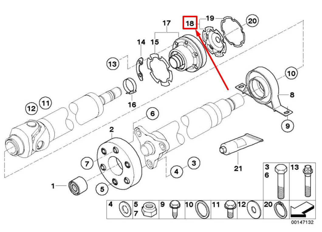 NEW BMW 1 COUPE E82 CV JOINT END COVER CAP 7540779 26117540779 ORIGINAL