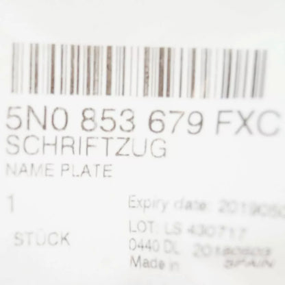 NEW VOLKSWAGEN TIGUAN 5N FRONT GRILLE R LINE BADGE 5N0853679FXC GENUINE