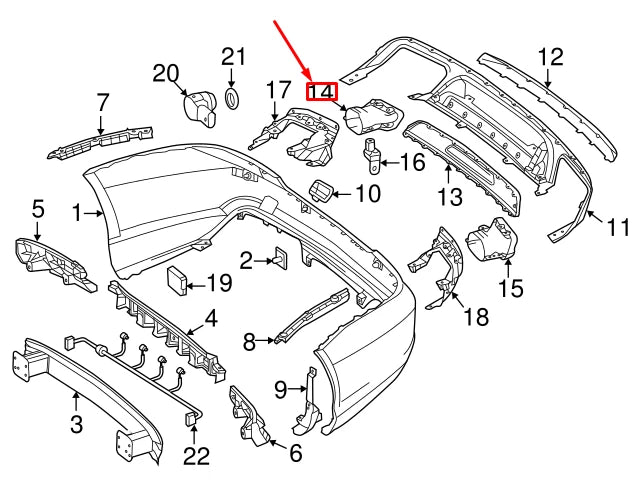 NEW MERCEDES-BENZ S W222 AMG REAR RIGHT TAIL PIPE COVER A2314900427 ORIGINAL