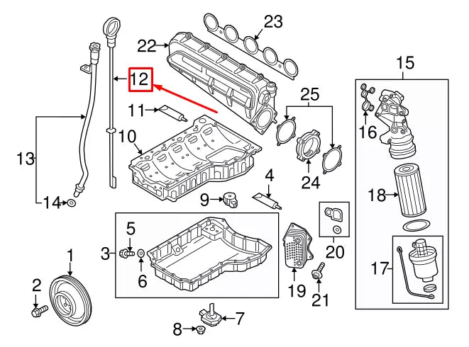 NEW AUDI Q3 F3 OIL DIP STICK 07K115611Q ORIGINAL