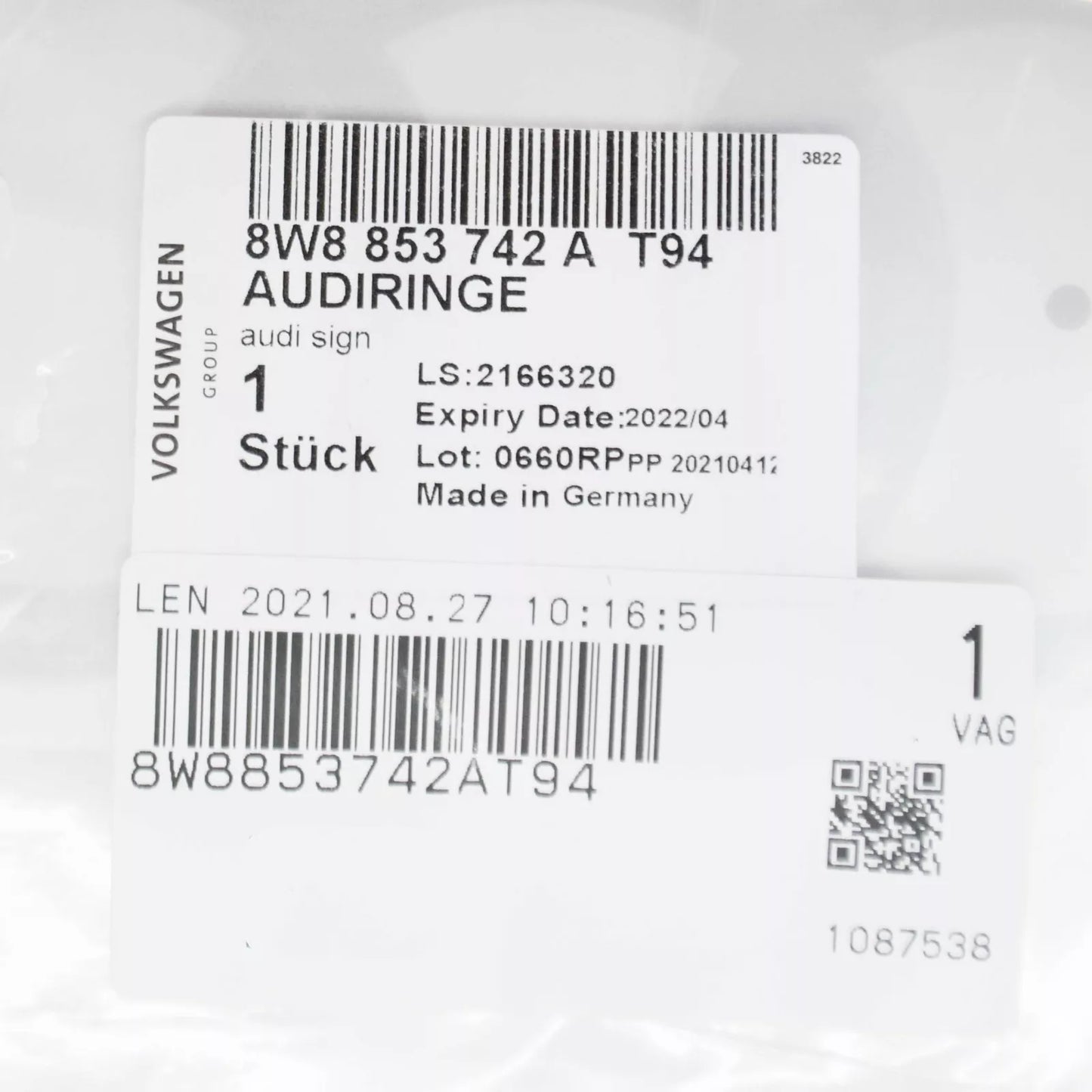 NEW AUDI A5 SPORTBACK 8W6 REAR EMBLEM BADGE 8W8853742AT94