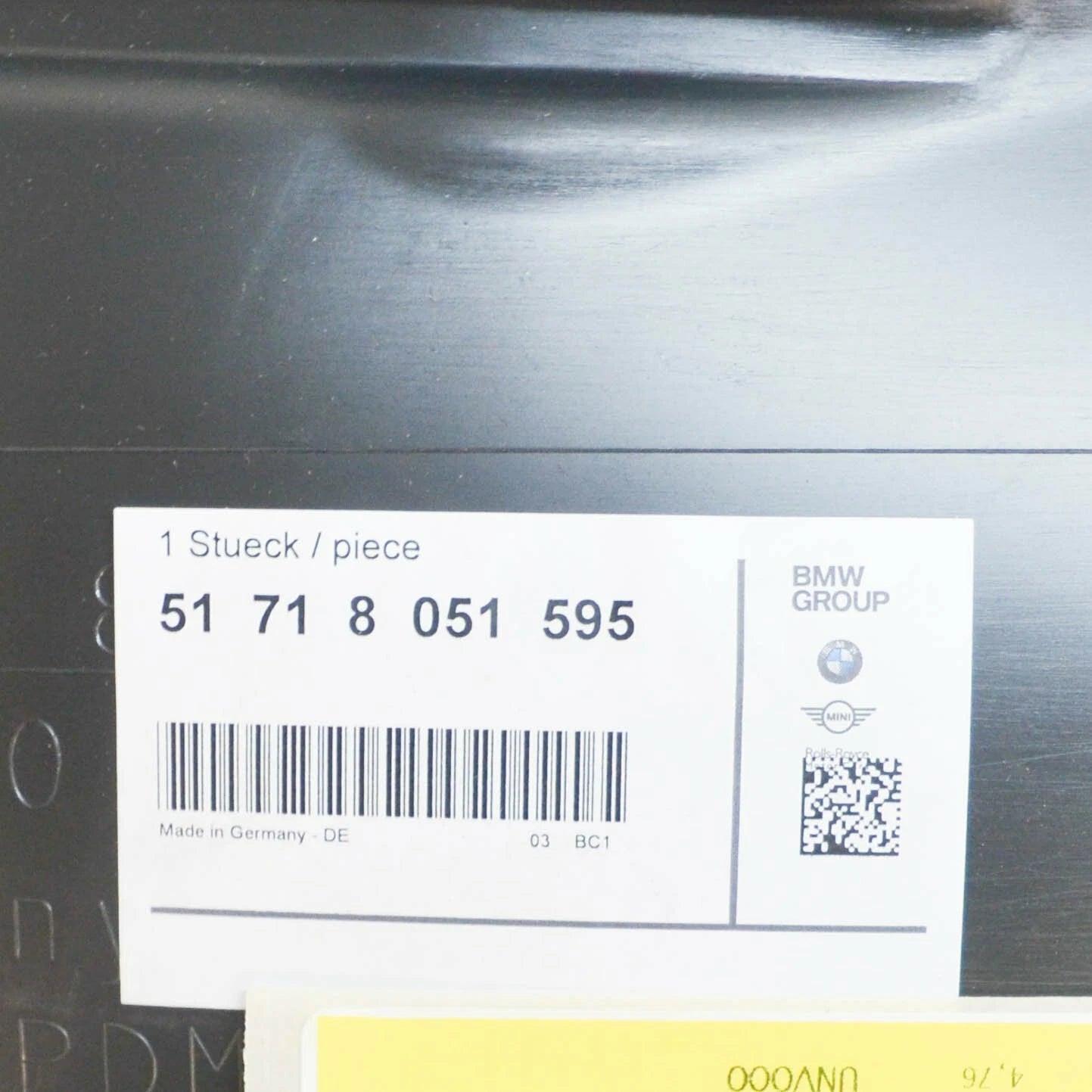 NEW BMW 1 M COUPE E82 FRONT LEFT WHEEL HOUSING COVER 51718051595 ORIGINAL