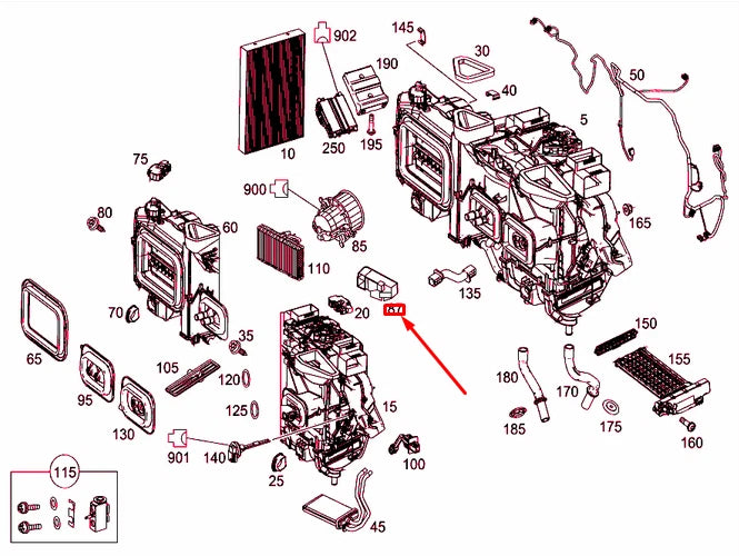 NEW MERCEDES-BENZ VITO W447 BLOWER REGULATOR A4479063000