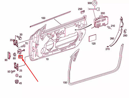 NEW MERCEDES-BENZ SL R230 FRONT DOOR CHECK A2307200016 ORIGINAL