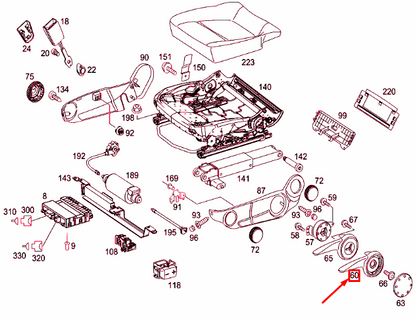 NEW MB VITO W639 FRONT SEAT RIGHT ADJUSTMENT LEVER RHD A00091809349B51 ORIGINAL