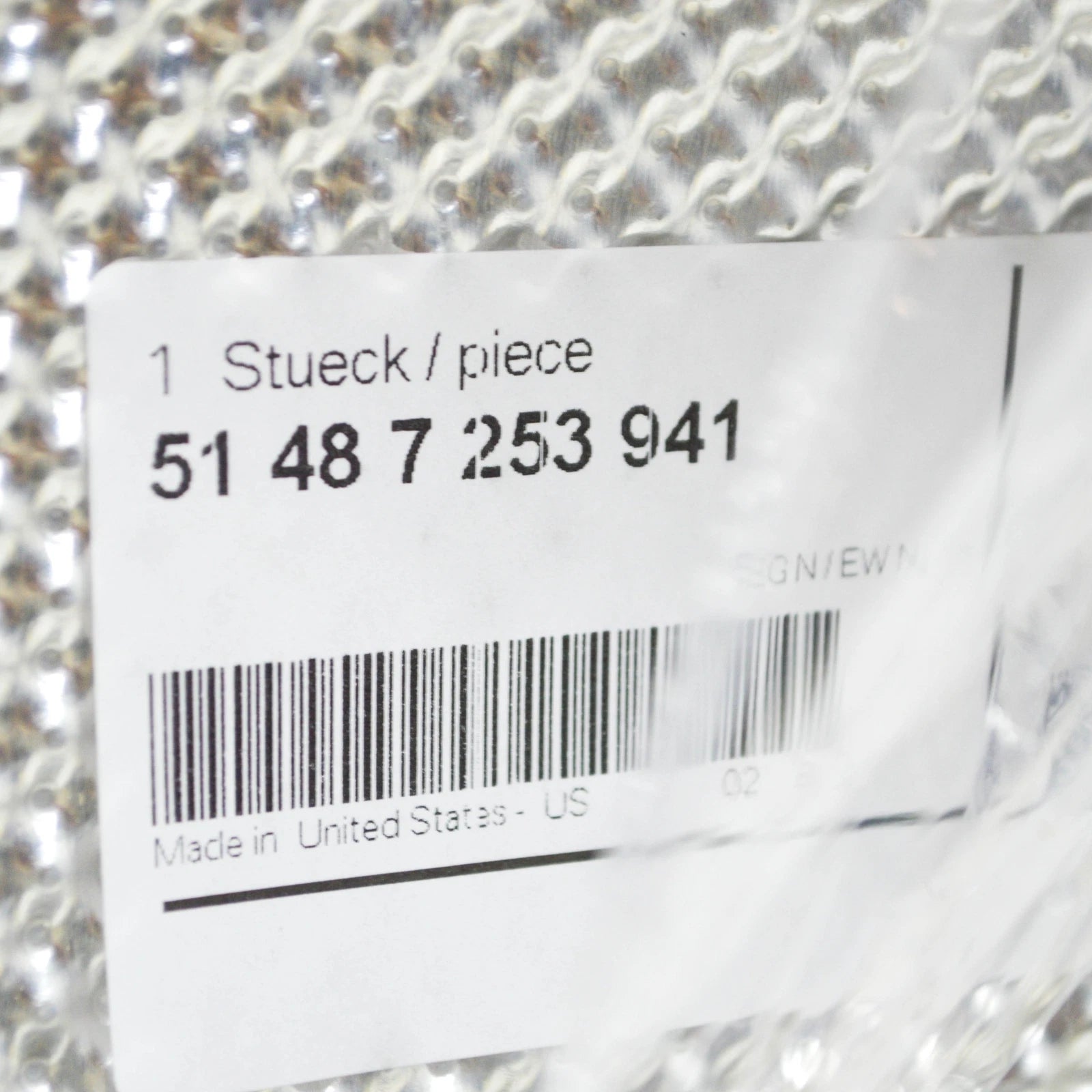 NEW BMW X3 F25 REAR SILENCER HEAT PROTECTION 51487253941 ORIGINAL