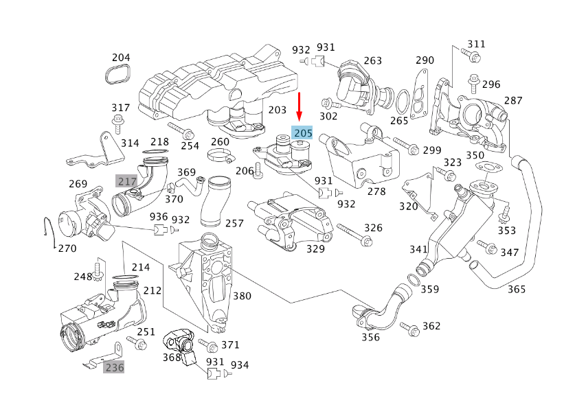 new mercedes-benz vito w639 intake manifold actuator motor a6461500394 original