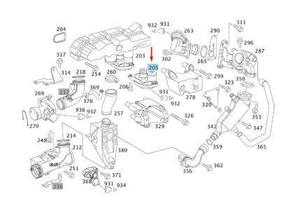 new mercedes-benz vito w639 intake manifold actuator motor a6461500394 original