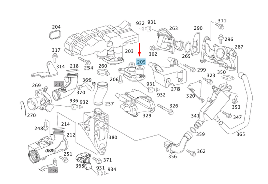 new mercedes-benz vito w639 intake manifold actuator motor a6461500394 original