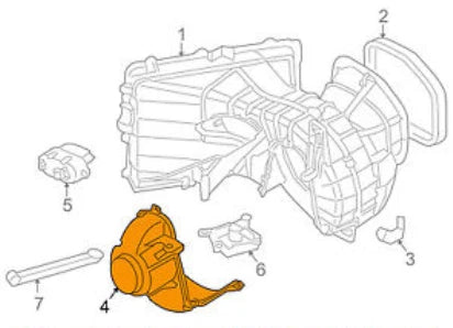 NEW AUDI Q7 4L HEATER BLOWER MOTOR LHD 4L1820021B ORIGINAL