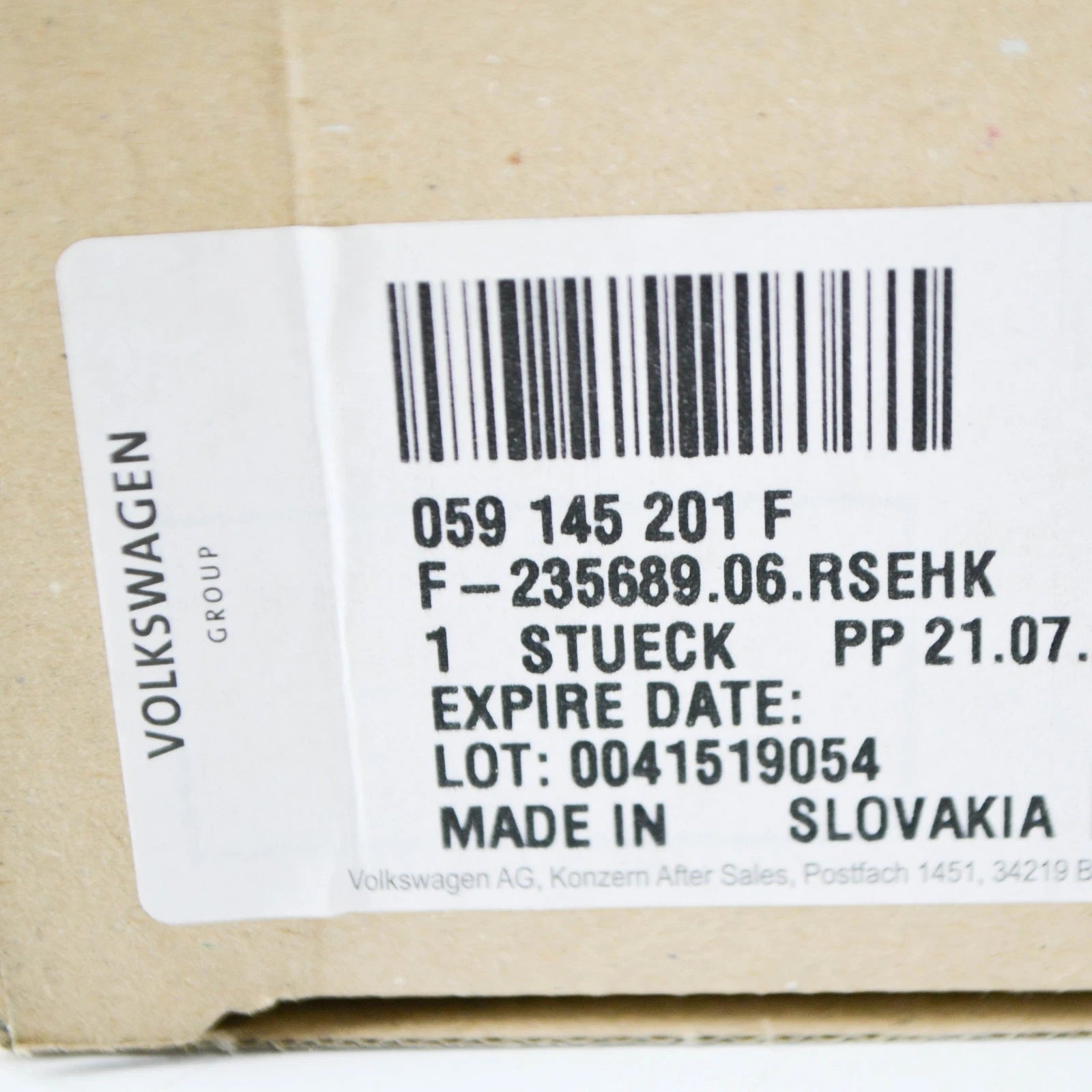 NEW VOLKSWAGEN TOUAREG 7L BELT TENSIONER PULLEY 059145201F 3.0 DIESEL