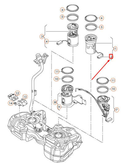 NEW AUDI Q3 8U LEFT FUEL GAUGE SENSOR 5N0919673S