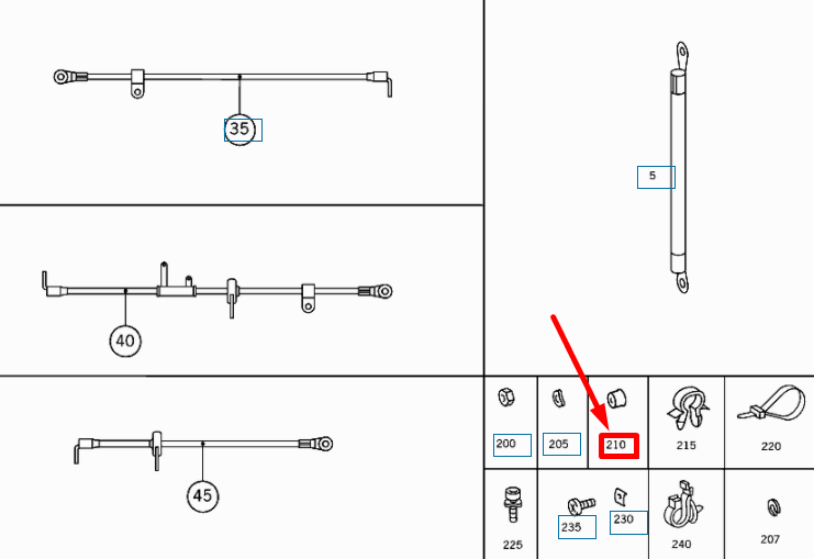 new mercedes-benz e w210 starting motor cable cap a0008310929 original