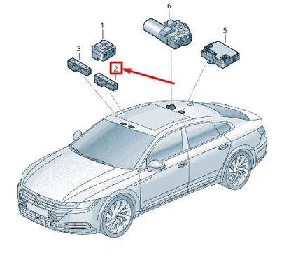 NEW VOLKSWAGEN ARTEON 3H7 GARAGE DOOR OPERATION CONTROLS 3CN959719DYU