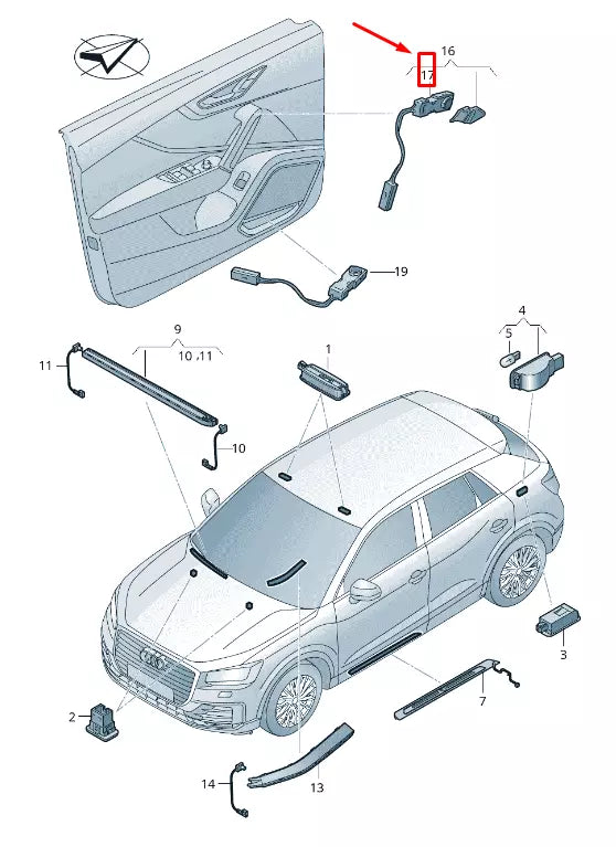 NEW AUDI Q2 GA LED MODULE 81A947355