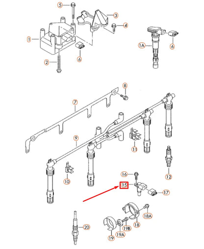 NEW AUDI A4 B7 CAMSHAFT IMPULSE SENDER 07K907601A
