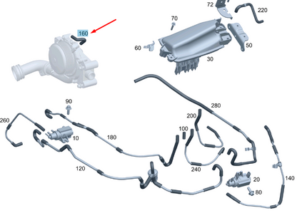 new mercedes-benz slk r172 pass vacuum line a6510705832 original