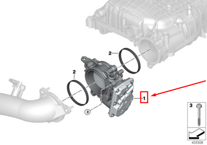 new bmw x3 g01 throttle body 8601651 13548601651 original