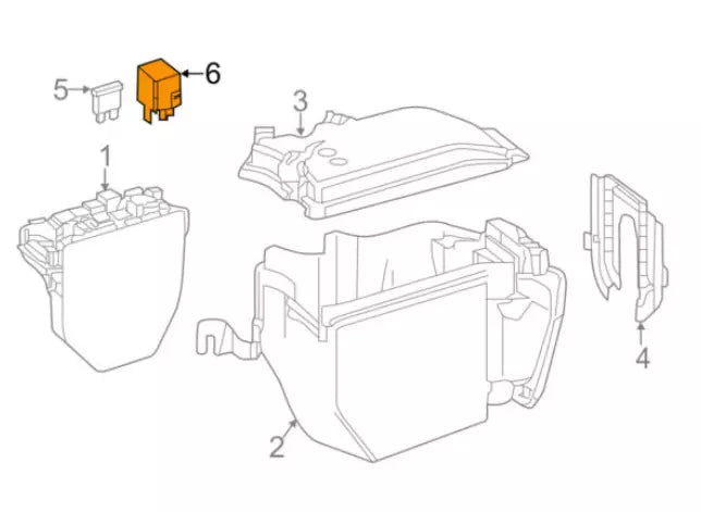 NEW MB CLA W117 RELAY A0009828023 ORIGINAL