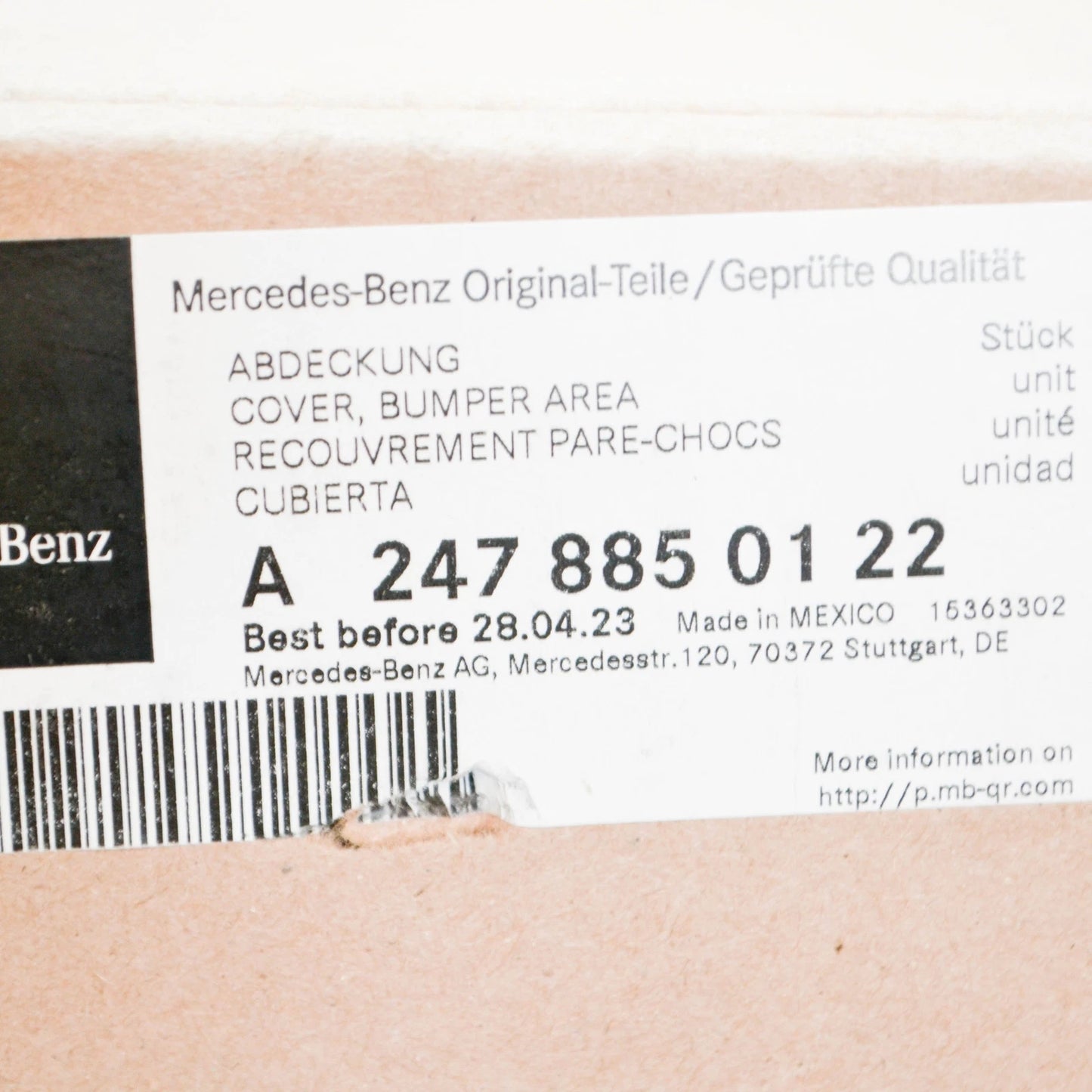 NEW MB GLB X247 FRONT RIGHT FENDER WHEEL ARCH COVER A2478850122 ORIGINAL