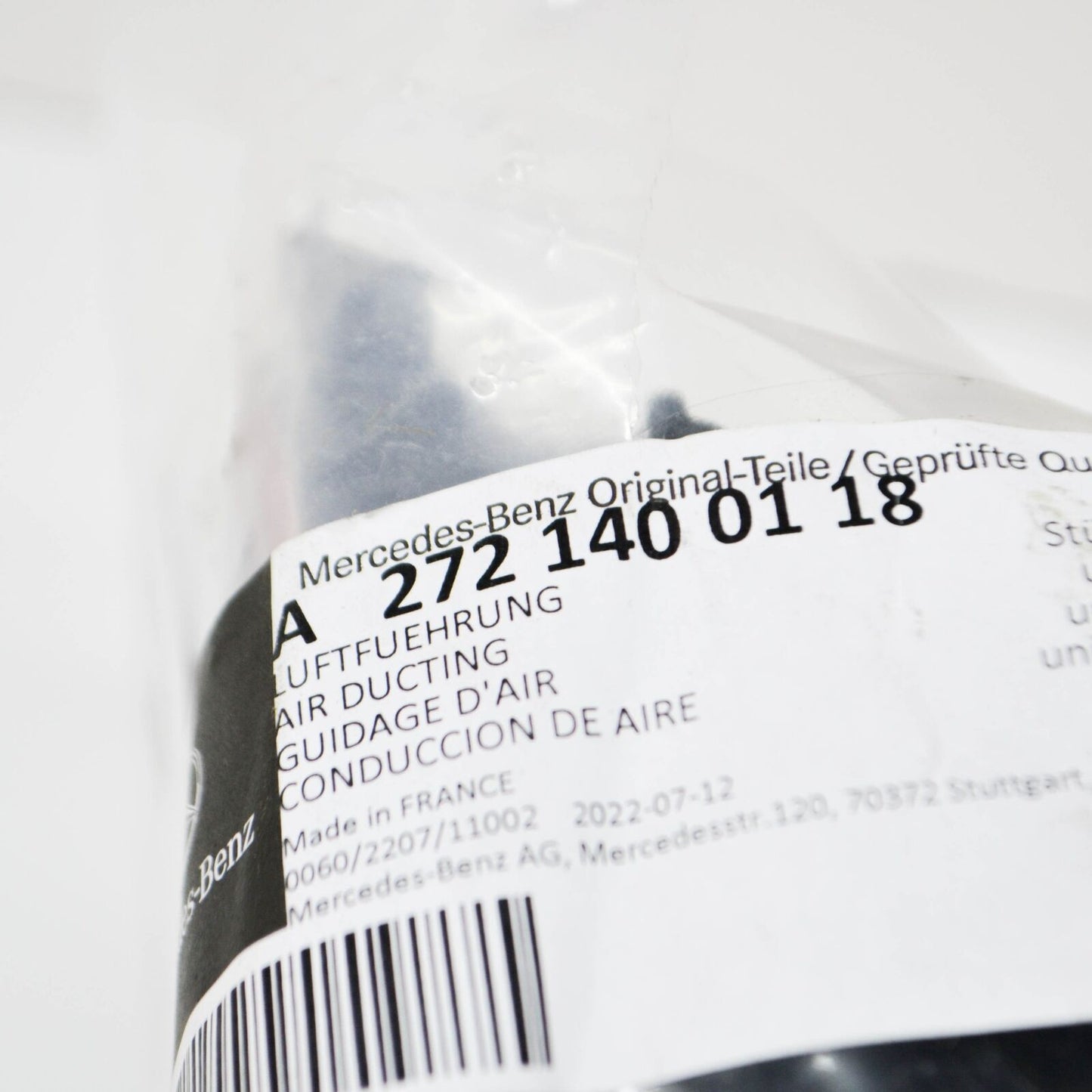 NEW MERCEDES-BENZ SPRINTER W906 AIR DUCTING A2721400118 ORIGINAL