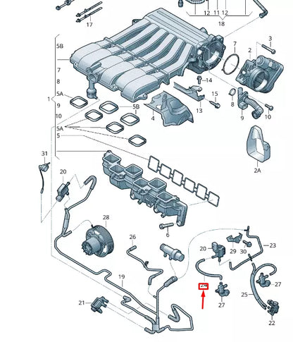 NEW VW TOUAREG 7P MK2 VACUUM HOSE 7P0133778A
