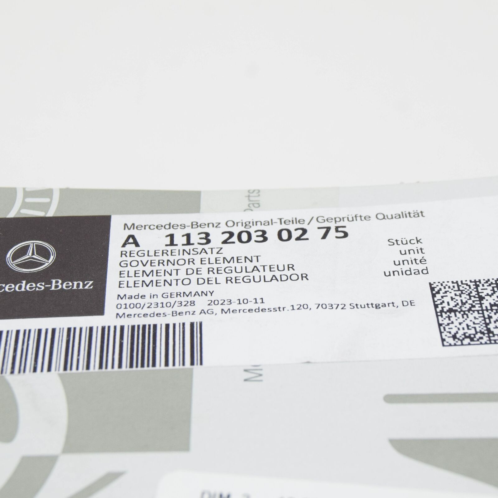 NEW MERCEDES-BENZ S W220 AMG THERMOSTAT ELEMENT A1132030275 ORIGINAL