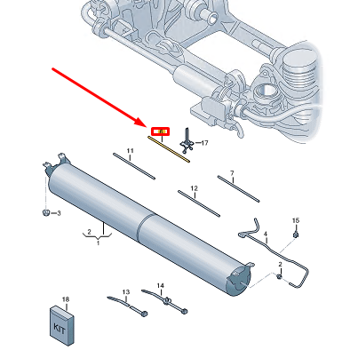 new audi e-tron gt front left air suspension compressor line 9j1616675e original