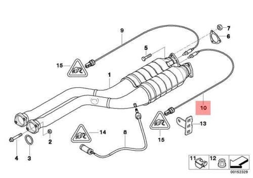 NEW BMW E85 E86 COUPE LAMBDA PROBE OXYGEN SENSOR 1340MM 7837565 11787837565