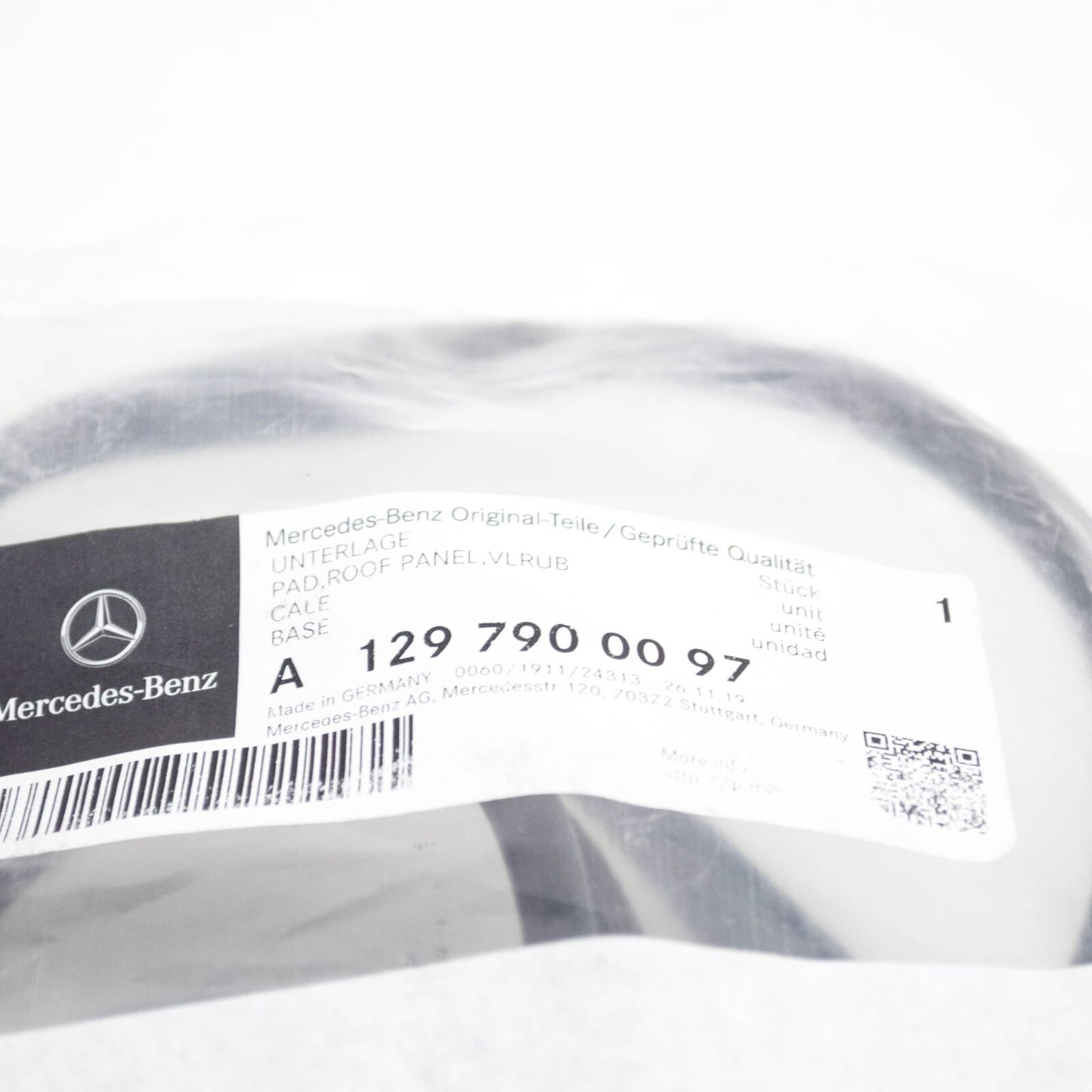 NEW MERCEDES-BENZ SL R129 REAR WINDOW GLASS PANEL SEAL A1297900097 ORIGINAL