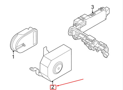 NEW VW PASSAT B6 3C ANTI - THEFT ALARM SIREN BRACKET 3C0951227A