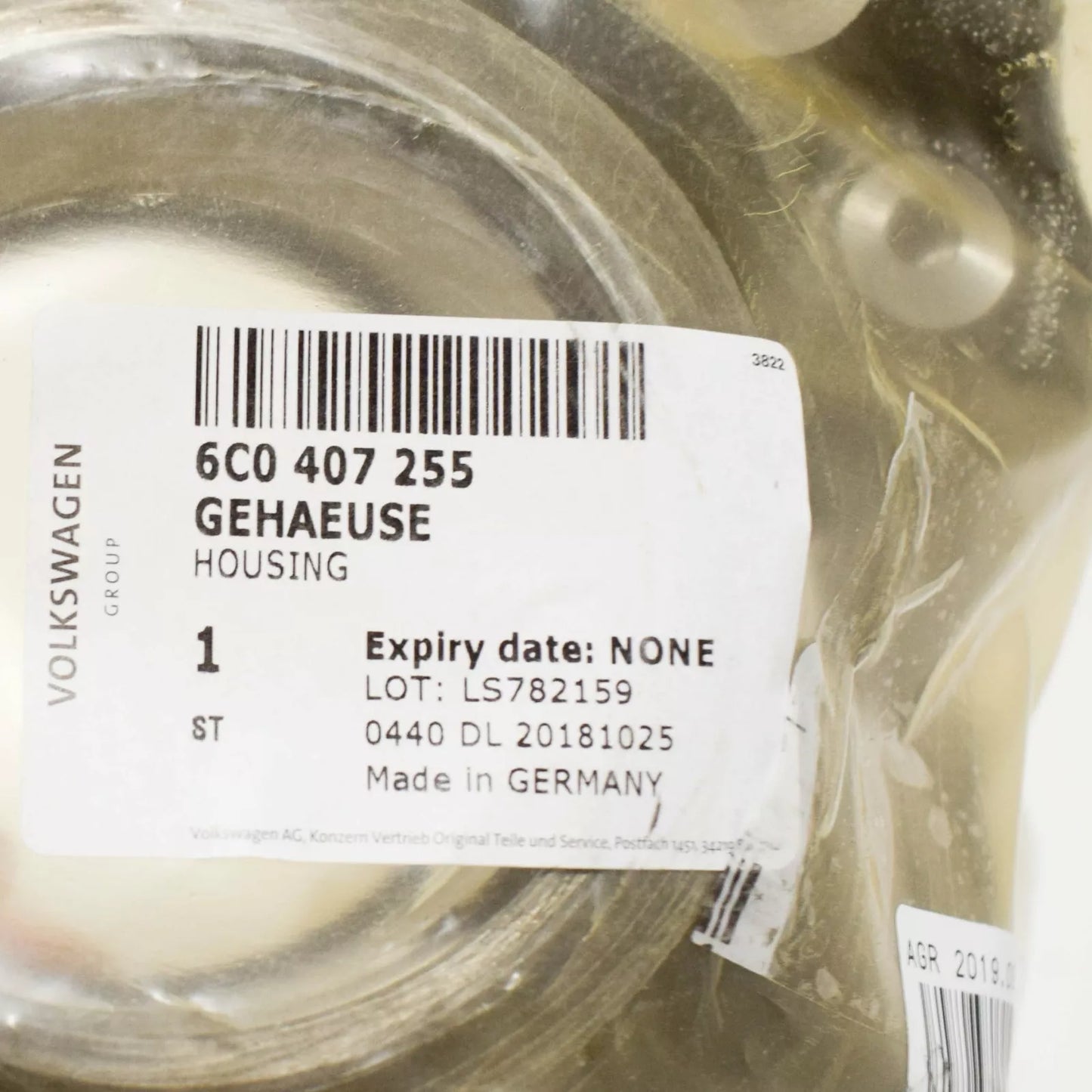 NEW AUDI A1 8X1 FRONT LEFT WHEEL KNUCLE SPINDLE 6C0407255 ORIGINAL