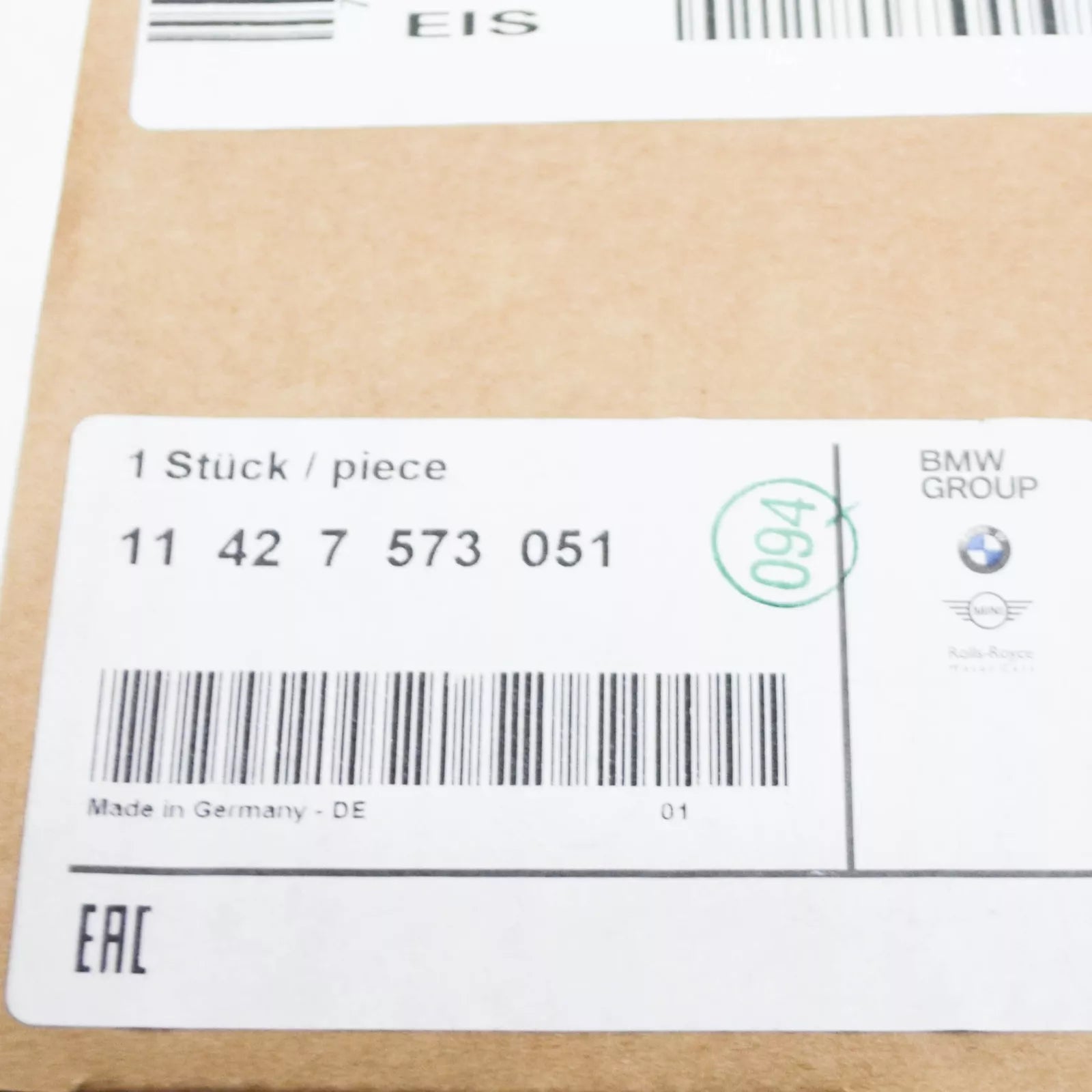 NEW BMW 5 F10 OIL FILTER THERMOSTAT HOUSING 11427573051 7573051 ORIGINAL