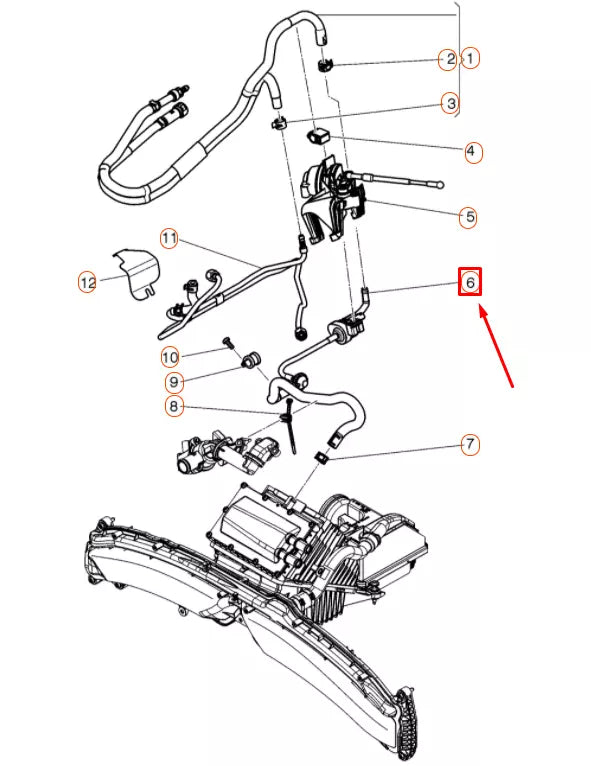 NEW AUDI A6 C7 ACTIVATED CHARCOAL CANISTER VALVE 079133240BD ORIGINAL
