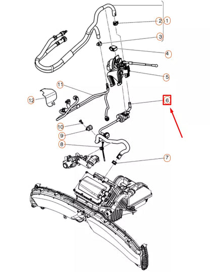 NEW AUDI A6 C7 ACTIVATED CHARCOAL CANISTER VALVE 079133240BD ORIGINAL